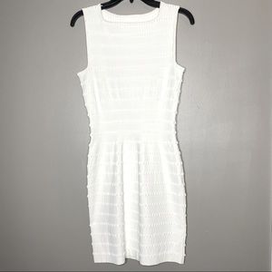 Alaia White Sleeveless Bodycon Dress Size 42